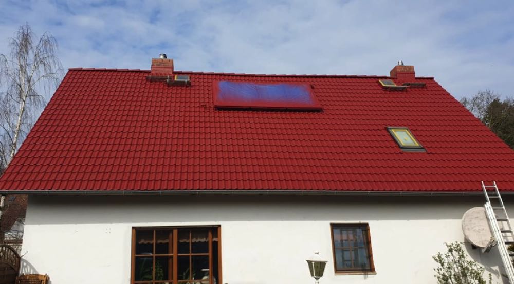 Professionell Beschichtetes Dach - nachher
